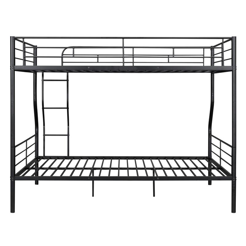Full Over Queen Bunk Bed with Ladder and Metal Frame