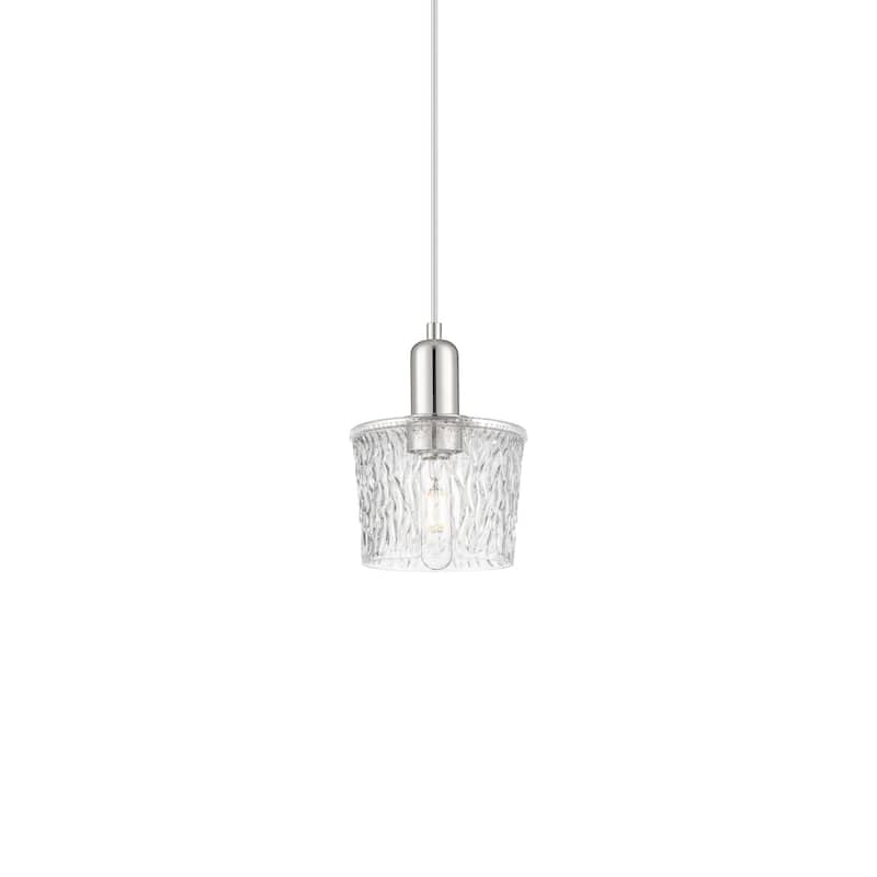 Innovations Lighting 716-1P-10-7 Niagara Pendant Niagara 7" Wide Mini - Polished Nickel / Clear