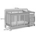 preview thumbnail 58 of 56, Storkcraft Portofino 4-in-1 Convertible Crib and Changer - Convenient Storage Solution, 3 Spacious Drawers and 3 Open Shelves