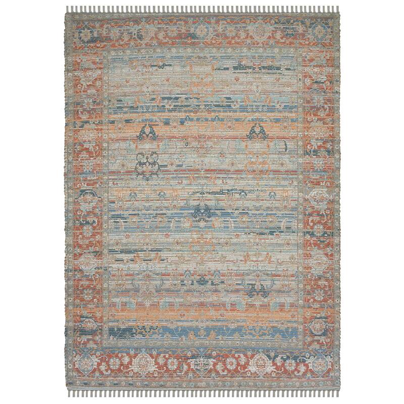HomeRoots Oriental Transitional Rectangle Area Rug