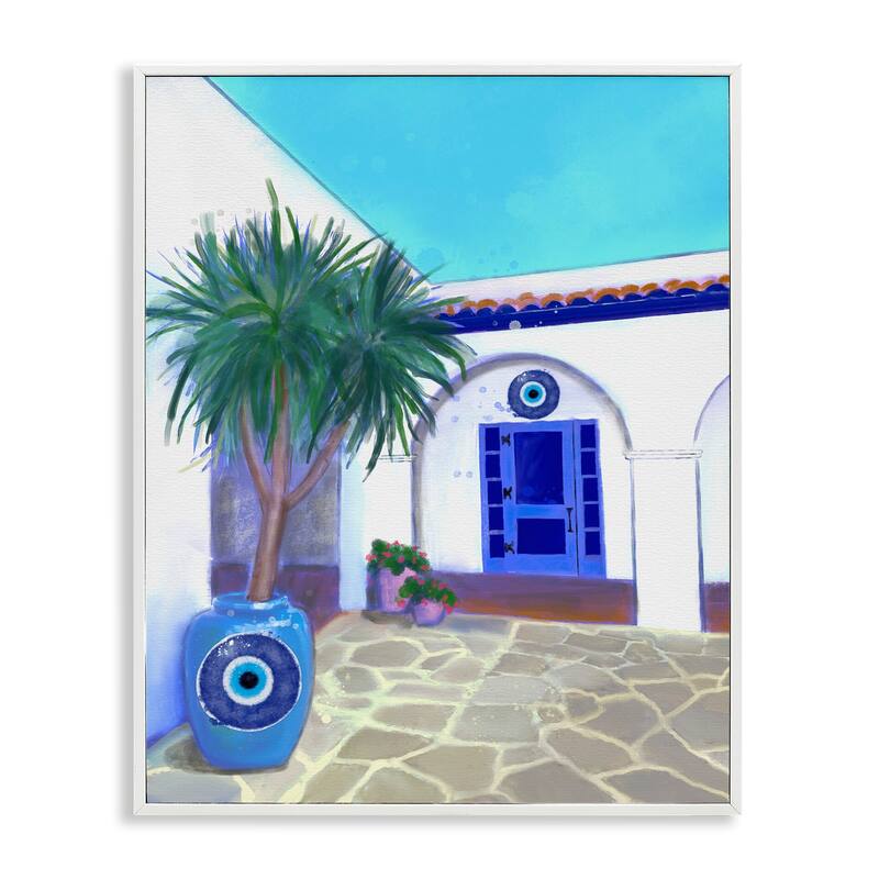 Stupell Tranquil Tropical Villa Framed Giclee Art Design By Matthew Piotrowicz - 11 x 14 - White