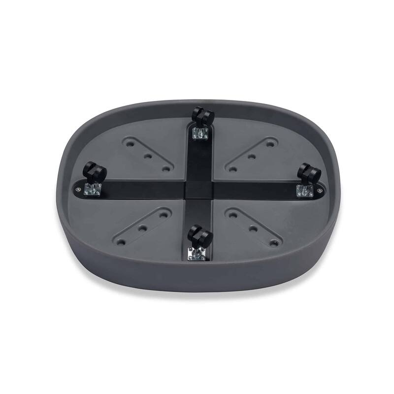 Pebble Modern Plant Caddy with Hidden Wheels
