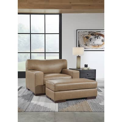 Signature Design by Ashley Lombardia Brown 2-Piece Upholstery Package - 51" W x 40" D x 35" H