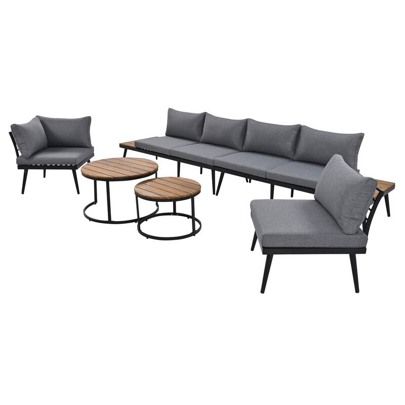 Merax 6-Piece Outdoor Sectional Sofa Set