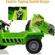 preview thumbnail 2 of 5, Ride On Car Truck w/Remote Control & Electric Dump Bed Green
