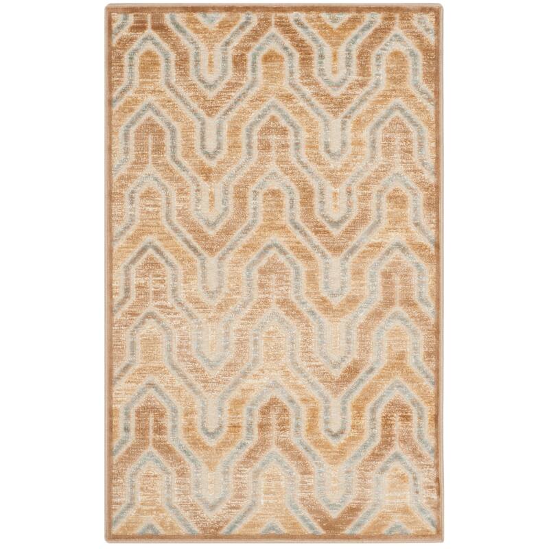 SAFAVIEH Paradise Flavie Modern Viscose Rug - 2'7" x 4' - Taupe/Multi