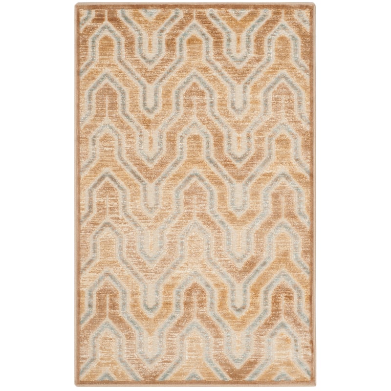 SAFAVIEH Paradise Kinneret Modern Viscose Rug - 2'7" x 4' - Taupe/Multi