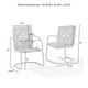 preview thumbnail 11 of 11, Crosley Azalea 3-Piece Retro Outdoor Bistro Set