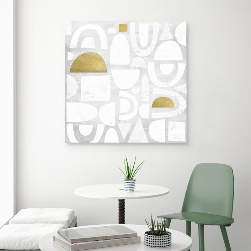 Gold Code by Nikki Chu Canvas Art Print