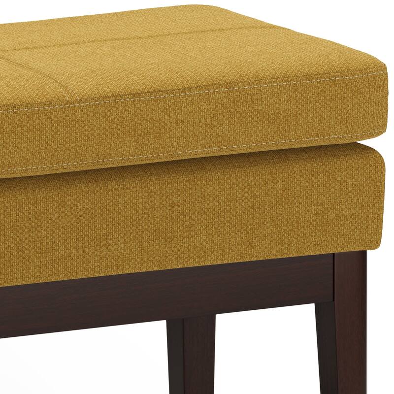 WYNDENHALL Bragg 27 inch Wide Mid Century Small Ottoman Bench