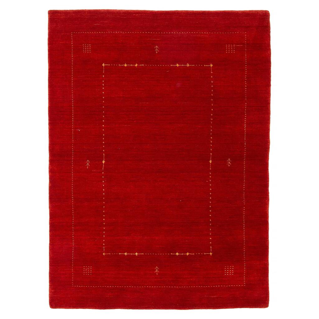 Kashkuli Gabbeh Red Rug 4'8" x 6'4" - 4'8 x 6'4