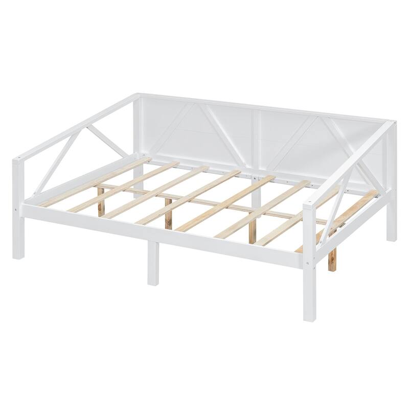 Twin/Full Size Daybed with Solid Wood Frame and Storage - Versatile Sofa and Bed for Small Spaces
