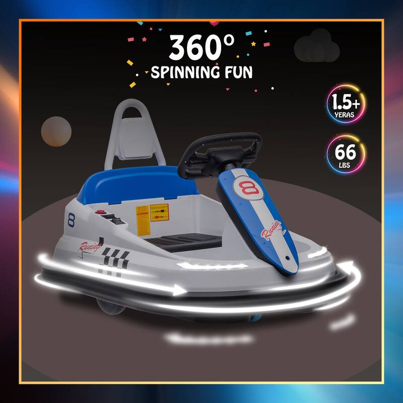 6V Electric Ride on Bumper Car for Kids & Toddlers