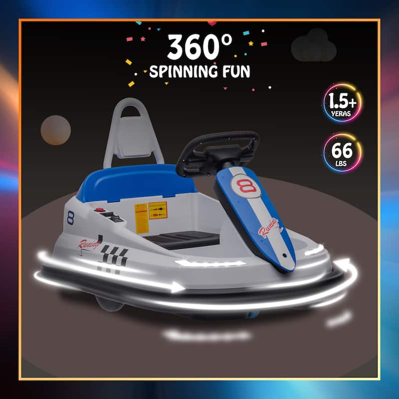 Bumper Car for Toddlers 6V Electric Ride On Toys for Kids