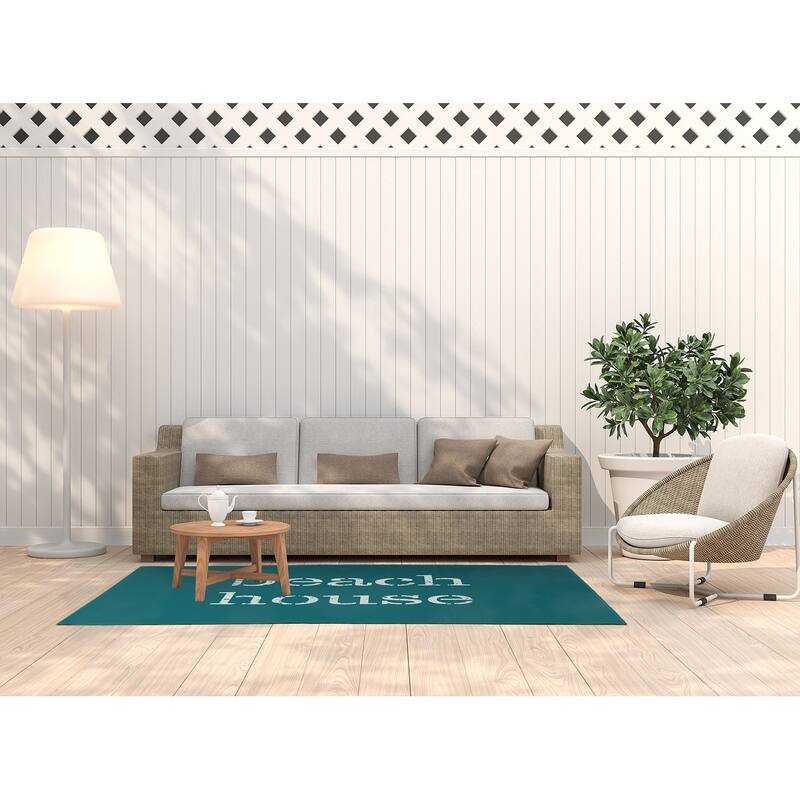 Beach House Nautical Indoor/Outdoor Rug