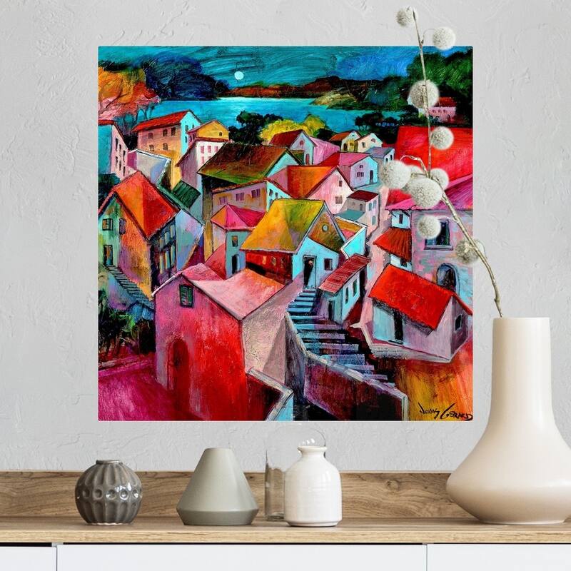 "Mediterranean Evenings" Poster Print - Multi - 16 x 16