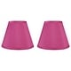 preview thumbnail 85 of 88, Hardback Faux Silk Conical Lamp Shade, 5 inch Top, 9 inch Bottom, 7 inch Slant Set of 2 - Fuchsia Silk