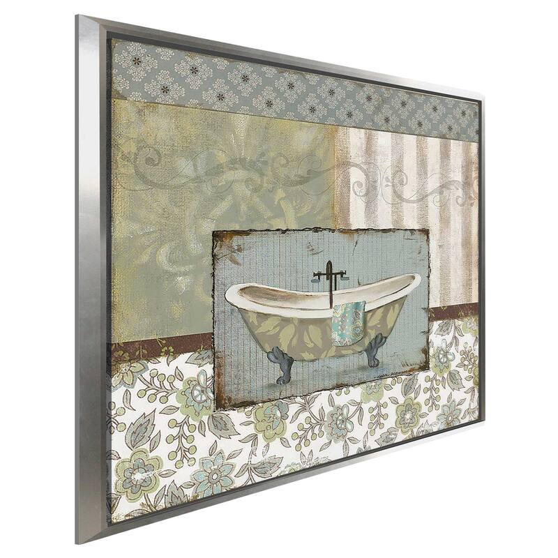 "Country Style Bath I" Print on Floating Canvas