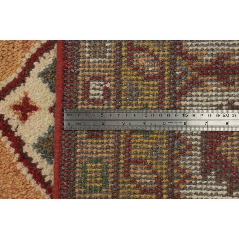 Handmade Wool Kazak Indian Area Rug Handmade Wool Carpet - 11' 10'' X 9' 0''