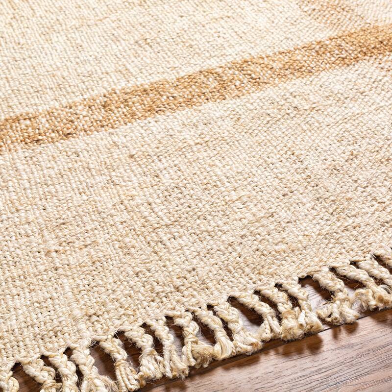 Cedric Handmade Jute Plaid Area Rug