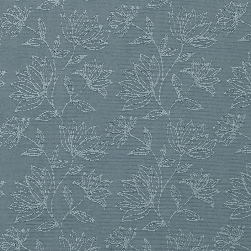 Sun Zero Bronte Floral Jacquard Total Blackout Rod Pocket 1-Piece Curtain Panel, Single Panel