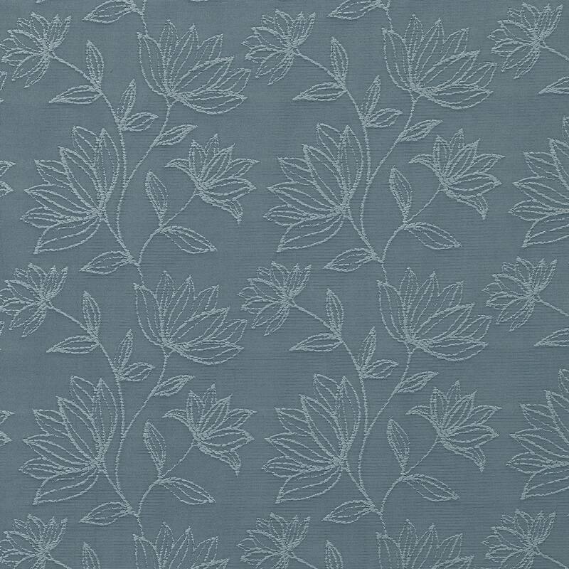 Sun Zero Bronte Floral Jacquard Total Blackout Rod Pocket 1-Piece Curtain Valance