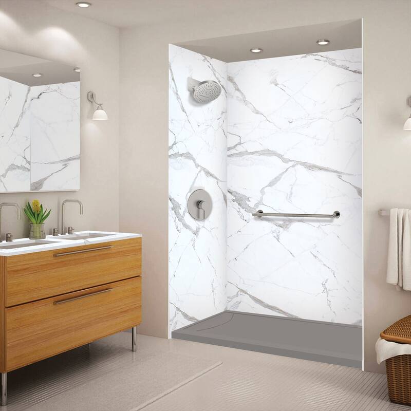 Transolid FSLB6032L FSL-Series 60" x 32" Rectangular Shower Base with - Concrete
