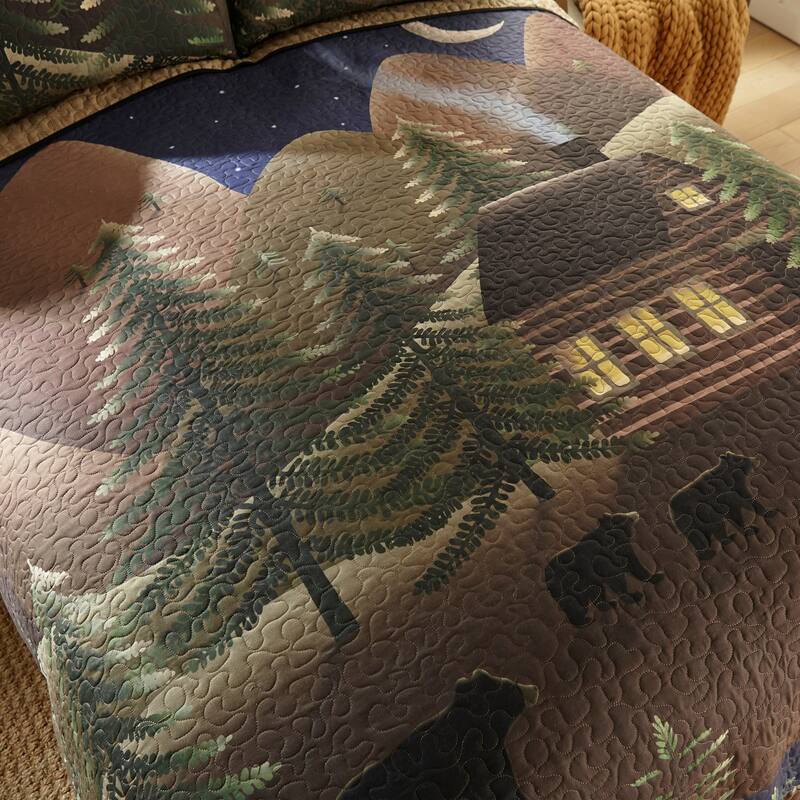 Donna Sharp Folk Art Forest 3PC Quilt Set