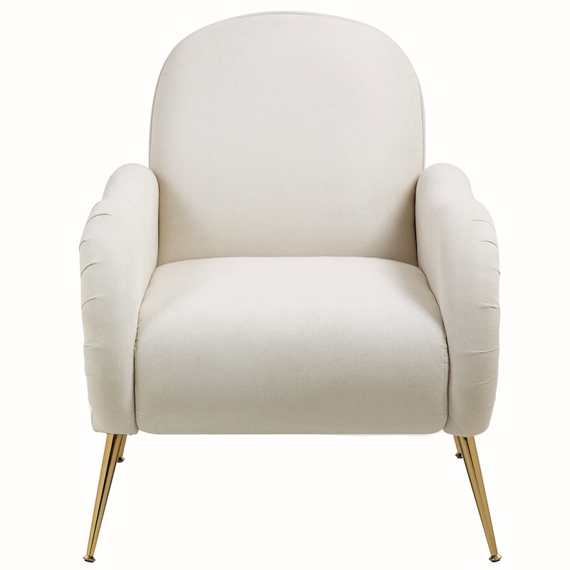 Accent Chair With Metal Gold Legs