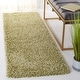 preview thumbnail 94 of 239, SAFAVIEH Santa Monica Shag Einara 2-inch Thick Area Rug 2'3" x 9' Runner - Green - Runner