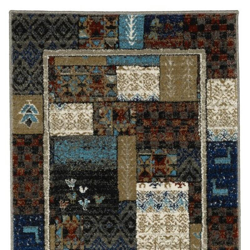 HomeRootsPatchwork Bohemian Runner Area Rug