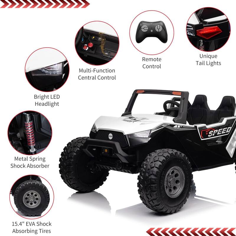 24V Kids 2 Seaters Ride On UTV with Remote Control