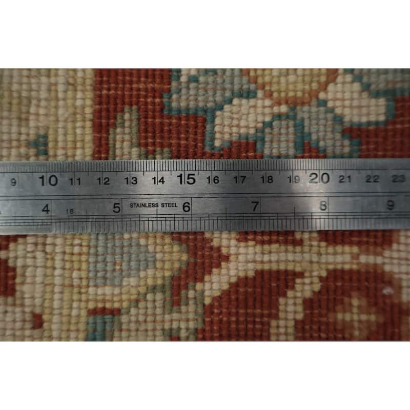 Hand Knotted Oriental 100% Wool Carpet Traditional All-Over Brown Ziegler Area Rug - 3' 8'' X 2' 0''