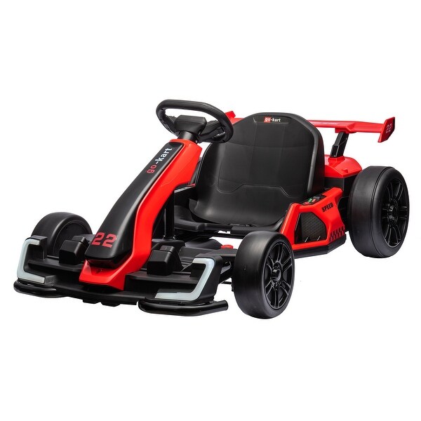 24V Electric Go Kart for Kids, Powerful Drift Kart with 2 * 150W