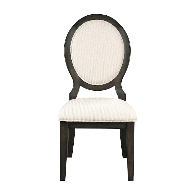 Annabelle Dark Cocoa and Cream Upholstered Dining Chairs (Set of 8)
