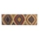 preview thumbnail 3 of 1, Handmade Kilim Upholstered Storage Bench (India) - 47" L x 10" W x 16" H
