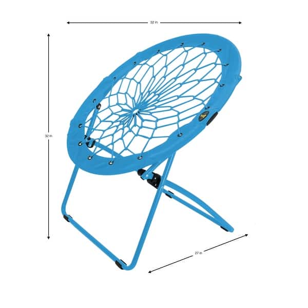 Woven Bungee with Metal Base Folding Chair, Blue Bed Bath & Beyond