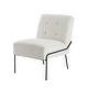 preview thumbnail 53 of 77, Carbon Loft Hofstetler Armless Accent Chair Cream Velvet Pintuck