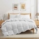preview thumbnail 58 of 82, All Season Lightweight & Medium Weight White Goose Feather Down Comforter Duvet Insert California King - Lightweight White
