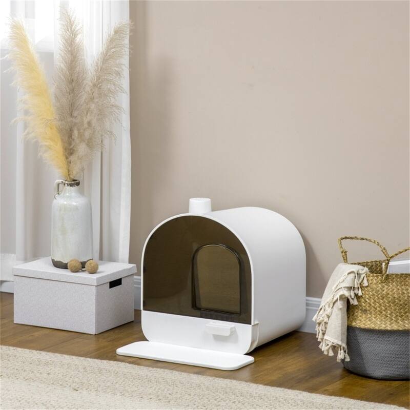 Fully Enclosed Cat Litter Box - 17" L x 17.25" W x 18.5" H