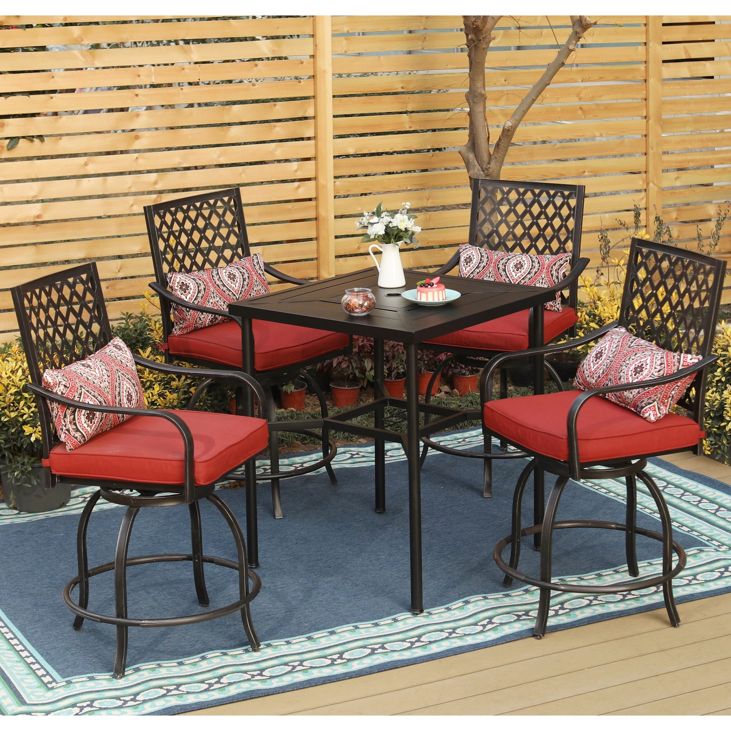 High table shop patio set