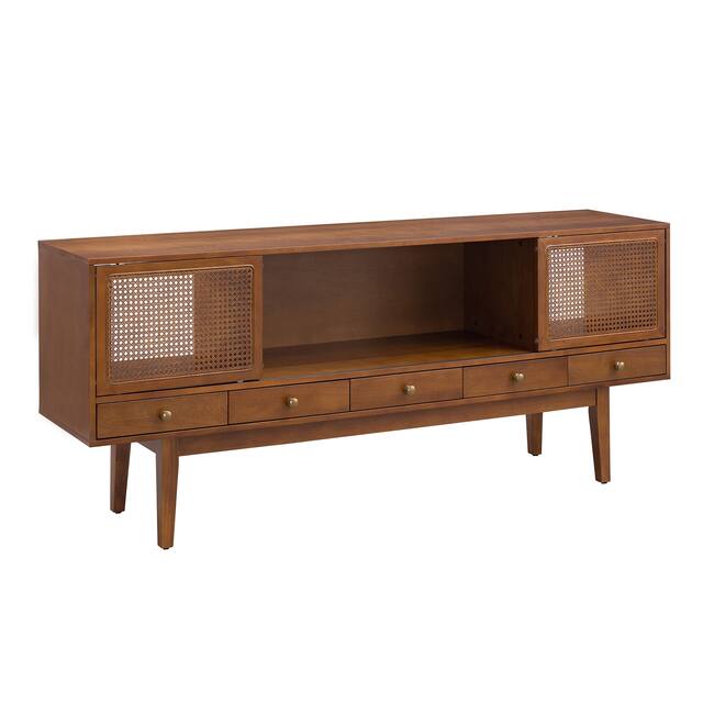SEI Furniture Simms Mid-century Modern TV Media Console