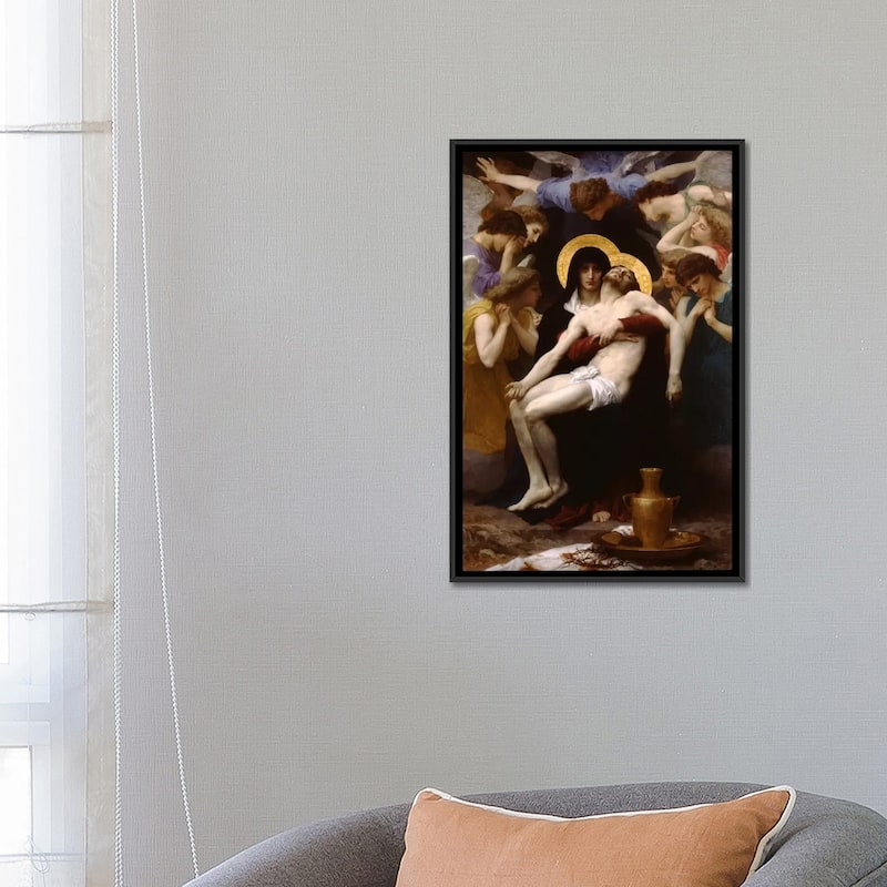 iCanvas "Pieta 1876" by William-Adolphe Bouguereau Framed Canvas Print