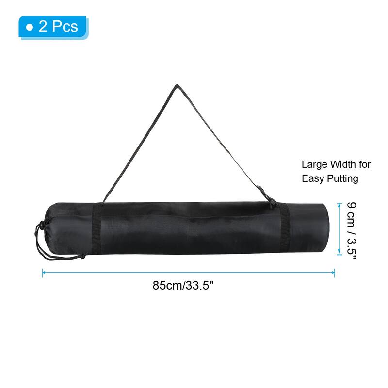 2Pcs 33" Camp Chair Replacement Bag Folding Camping Chair Carry Bag with Strap - Black - 33 Inch - Black - 33 Inch