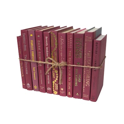 Books Burgundy Decorative Accessories: Rosé ColorPak