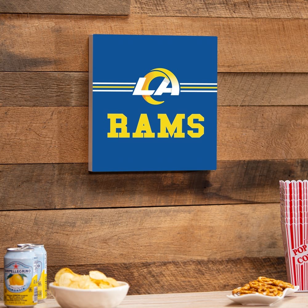 Los Angeles Rams Wooden Door Decor Wall Sign - Multi-Color