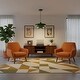 preview thumbnail 17 of 32, Industrial Adjustable Chandelier 1-Light Pendant Light with 3-Layer Metal Shade, Vintage Hanging Lamp for Living Room
