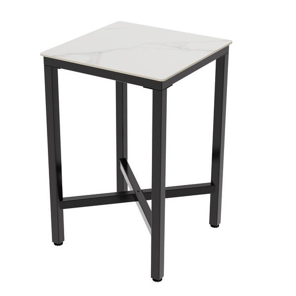 Square Cocktail Pub Bar Table Sintered Stone Tabletop - 28