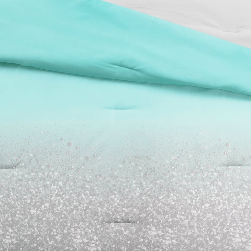 Lush Decor Glitter Ombre Metallic Print Comforter Set