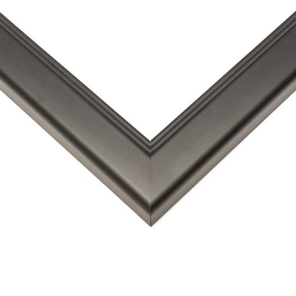 16x25 Modern Black Wood Picture Frame With Acrylic Front 16x25 Modern Black Wood Picture Frame